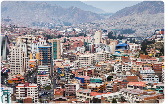 Bolivia city skyline